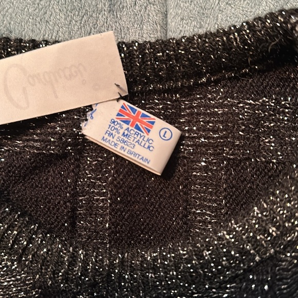 Carducci large black and silver sweater made in britain 💕 - Picture 4 of 4